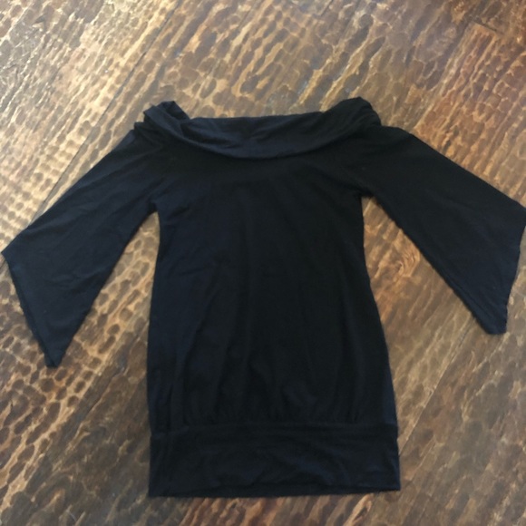 Black Arden B. Top with 3/4 Sleeves - Size M (EUC) - Picture 6 of 7